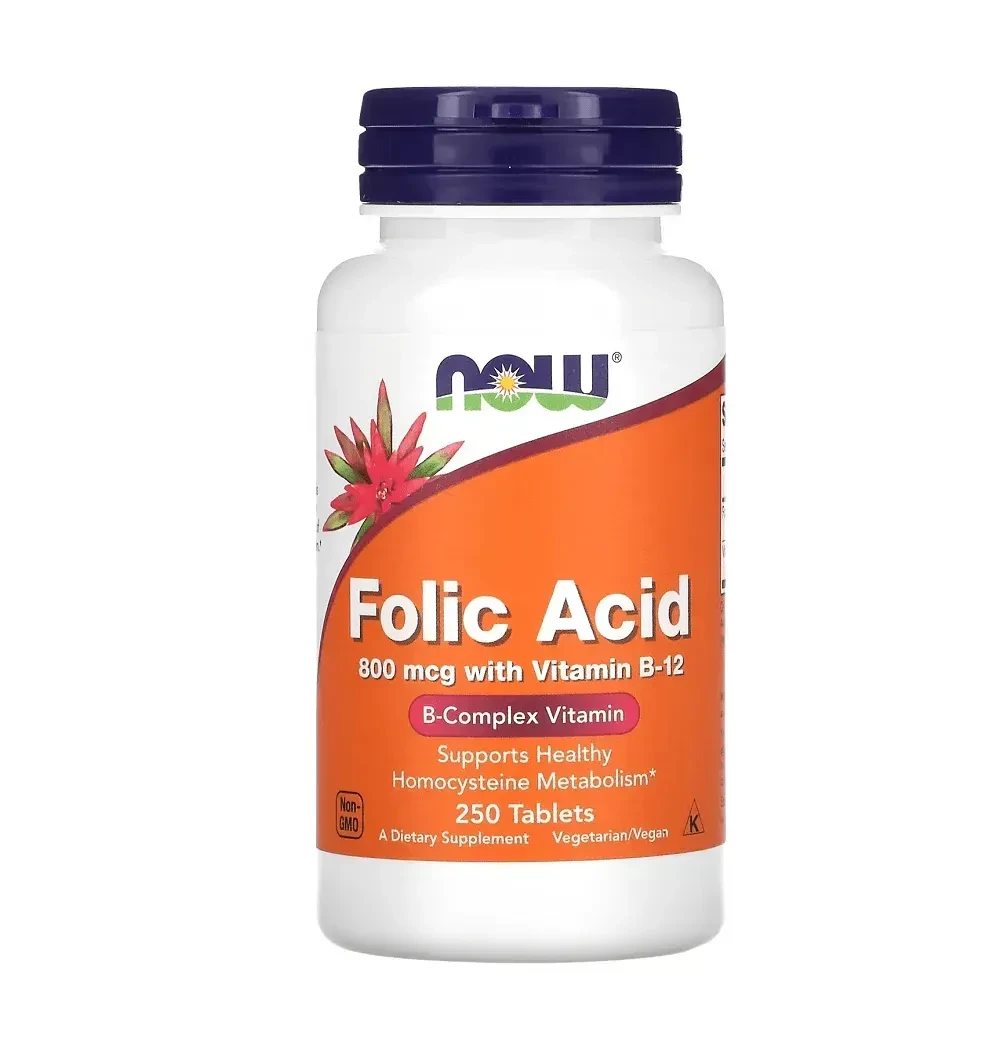 NOW Foods Folic Acid with Vitamin B-12