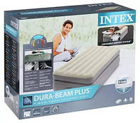 Зручне компактне односпальне надувне ліжко Comfort-Plush Intex , плюс вбудований електричний насос.Nesta