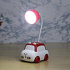 Дитяча настільна лампа з органайзером та точилкою для олівців, USB / Акумуляторна LED лампа / Світлодіодна лампа нічник, фото 2