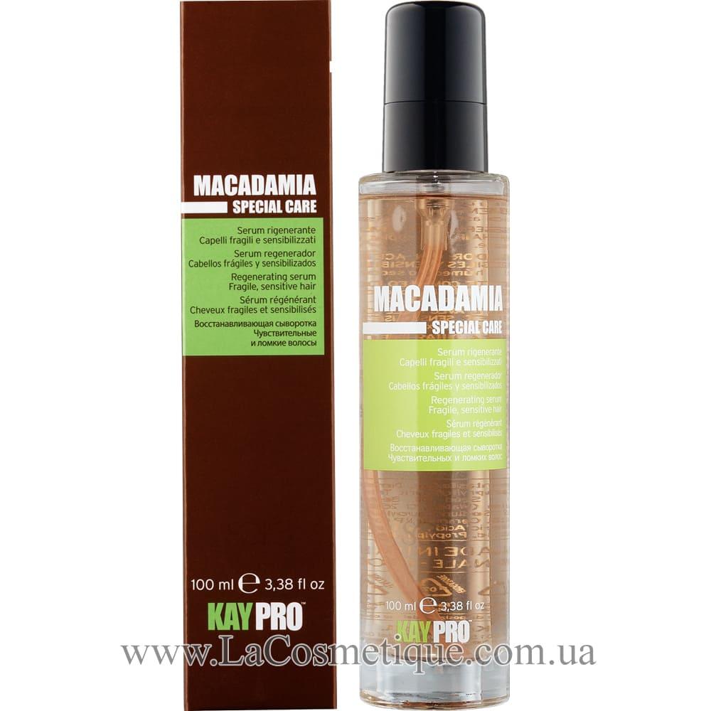 Відновлююча сироватка для ламкого волосся з маслом макадамії KayPro serum macadamia spesial care 100 мл, фото 1