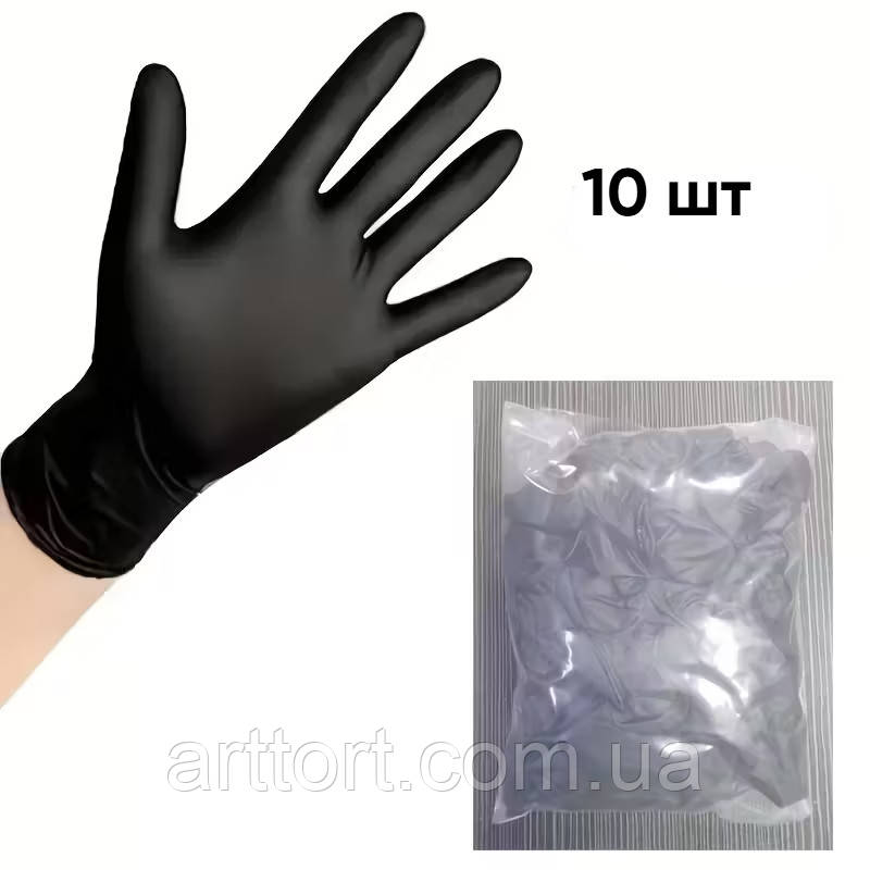 Рукавиці нітрилові, розмір М, фото 1