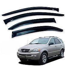 Дефлектори вікон (вітровики) для Kia Sorento 2002-2009 накладні (DEFL) Q2