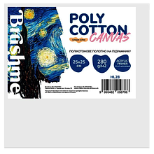 Полотно полікотон на підрамнику 25х25см. HL28 Brushme
