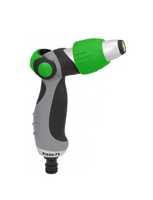 Пістолет для поливу, 4 режима металевий, насадка на шланг для поливу Presto-PS
