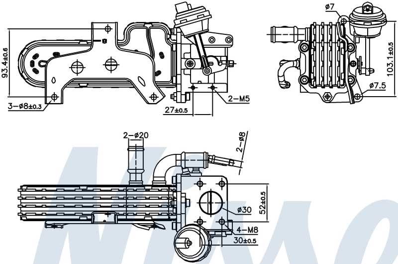 Радіатор EGR VAG Nissens 989420
