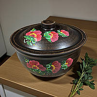 Супниця 4л Козацька Мак з червоної глини