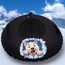 Тюбінг “Ватрушка” 100 см — морозостійкий, міцний, яскравий