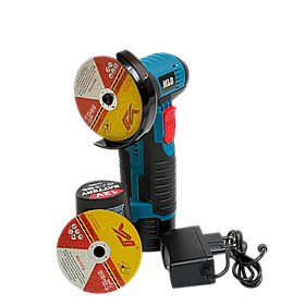 Шліфмашина акумуляторна кутова Geevorks 19500 об/хв полірувальна машина два акумулятори