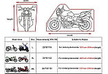 Захисний тент накидка для мотоцикла велосипеда мопеда скутера водонепроникний XL 230*95*125, фото 3