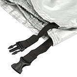 Захисний тент накидка для мотоцикла велосипеда мопеда скутера водонепроникний XL 230*95*125, фото 6