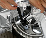 Захисний тент накидка для мотоцикла велосипеда мопеда скутера водонепроникний XL 230*95*125, фото 9