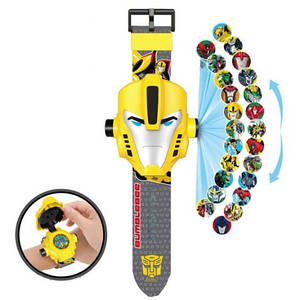 Дитячий годинник із 3D-проєктором 24 зображення Трансформери Бамблбі — Transformers Bumblebee