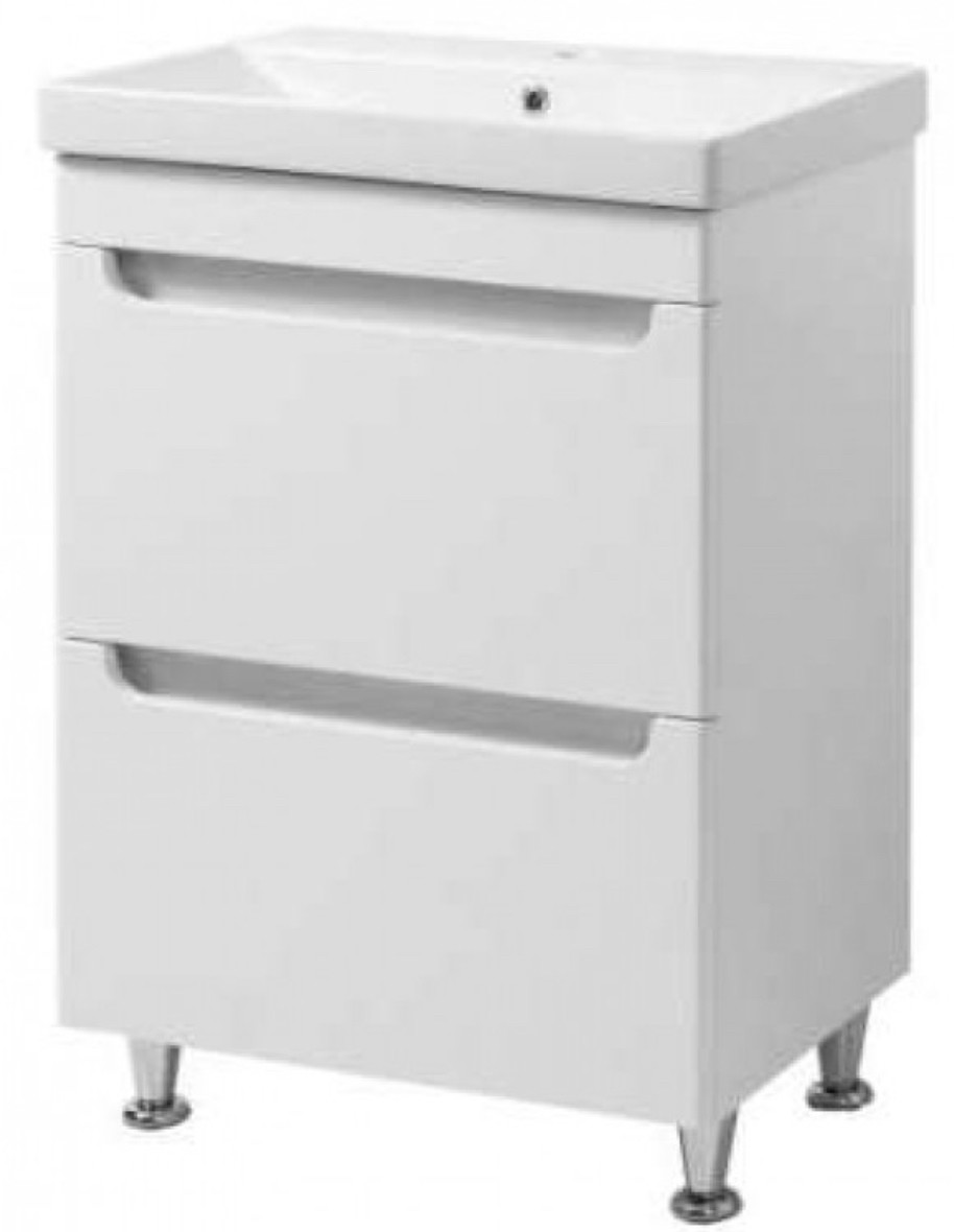 Тумба 61х40 см на ніжках з умивальником, для ванної кімнати