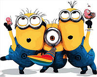 Малювання по номерам Mariposa Міньйони (MR-Q2098) 40 х 50 см