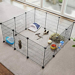 Модульна клітка, вольєр для гризунів 143x73x46 см LPI01H