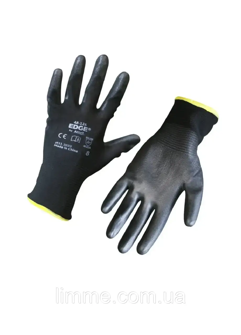 Рукавиці господарські  Edge чорні 1 пара