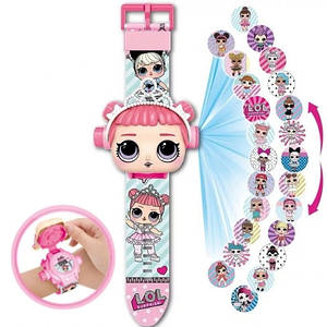Дитячий годинник із 3D-проєктором 24 зображення лялька ЛОЛ — LOL