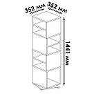 Полиця для взуття з обертовим механізмом із Ламінованого ДСП Підлоговий взуттєвий стелаж у передпокій, фото 7