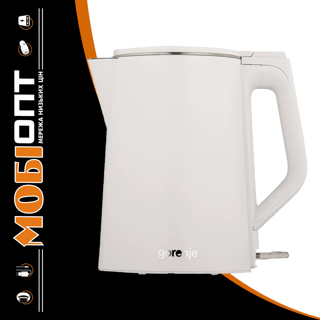 Електрочайник Gorenje K15DWW White UA
