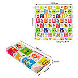 Термокилимок дитячий 180х200 Ігровий килимок для повзання складаний термоковрик на підлогу в сумці, фото 6