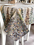 Скатертина на Новорічний стіл  137х137 см. гобеленова RUNNER1387FN, фото 3