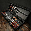 Подарунковий набір шампурів у дерев'яному кейсі "Форест", фото 3