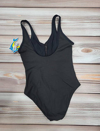 Купальник 2025 слитный В РУБЧИК   Teres 1060-2 черный(В НАЛИЧИИ ТОЛЬКО  34 36 38 40   УКР р-ры ), фото 2