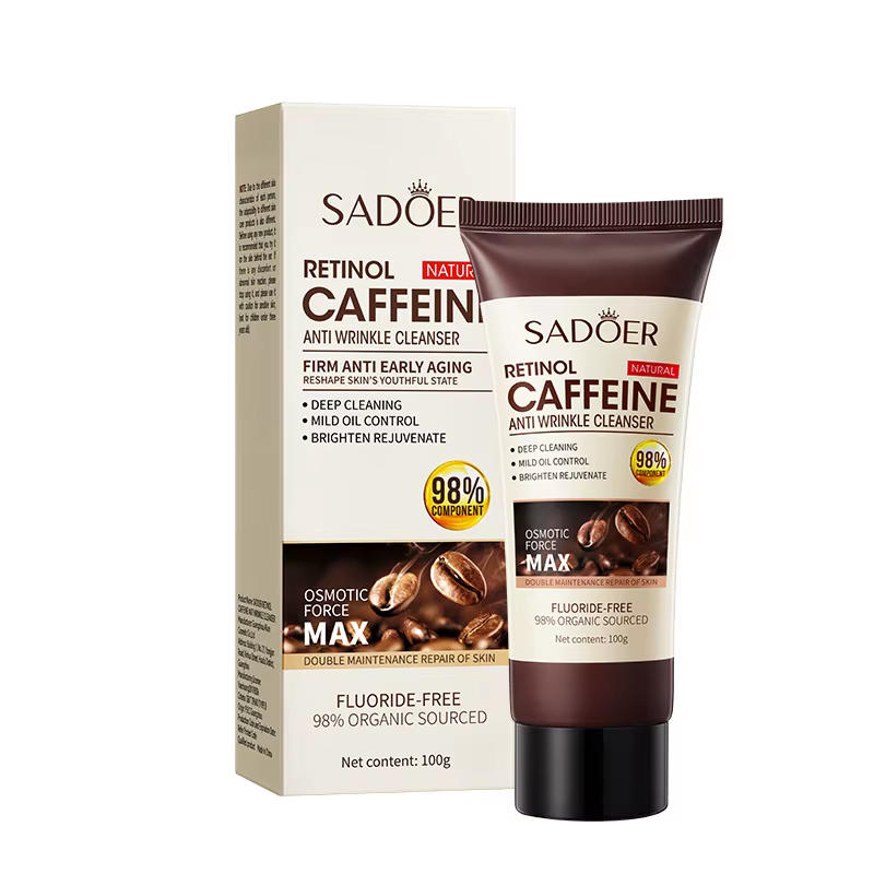 Пінка для вмивання SADOER Retinol Caffeine антивіковий догляд 100 г, фото 1