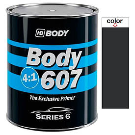 Акриловий ґрунт-наповнювач без затверджувача чорний Body 607 UHS 4:1 800мл
