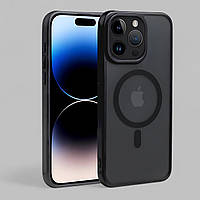 Чохол TPU+PC Anti Drop (Full Camera) with MagSafe для iPhone 14 Pro Max | Матовий протиударний чохол на Айфон 14 Про Макс