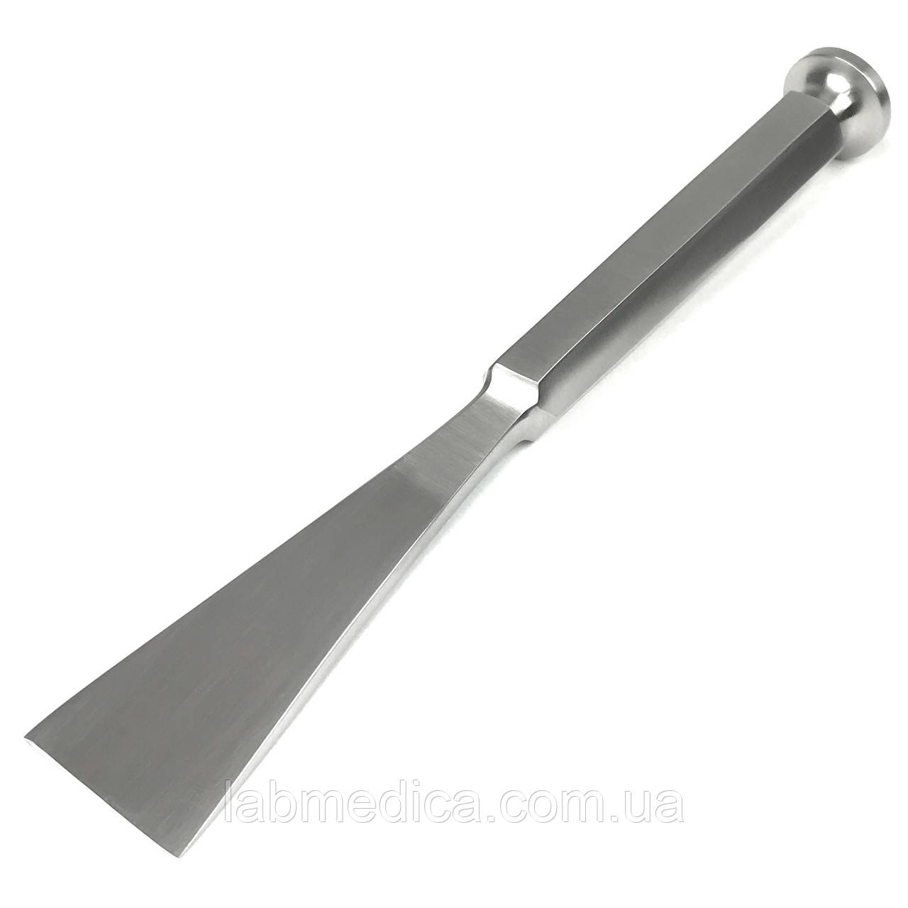 Остеотом плоский прямий із шестигранною ручкою Stille. 20 см х 30 мм SURGIWELOMED, фото 1