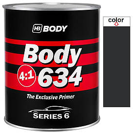 Акриловий ґрунт-наповнювач без затверджувача чорний Body 634 HS 4:1 800мл