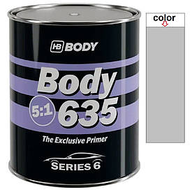 Акриловий ґрунт-наповнювач без затверджувача сірий Body 635 HS 5:1 800мл