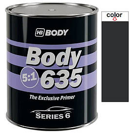 Акриловий ґрунт-наповнювач без затверджувача чорний Body 635 HS 5:1 800мл