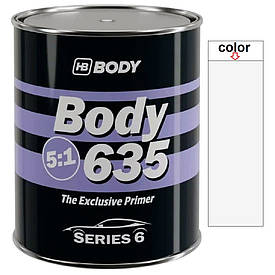 Акриловий ґрунт-наповнювач без затверджувача білий Body 635 HS 5:1 800мл