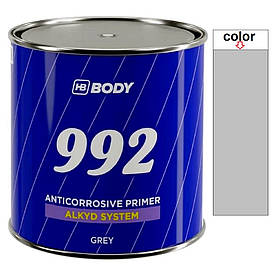 Алкідний антикорозійний ґрунт сірий Body 1K 992 Grey 1кг