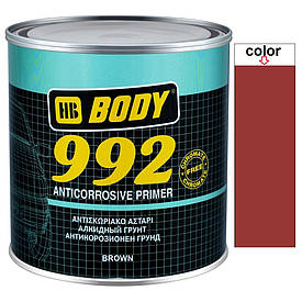 Алкідний антикорозійний ґрунт червоно-коричневий Body 1K 992 Brown 1кг