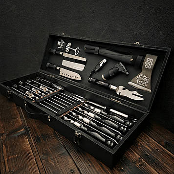 Набір шамурів у дерев'яному кейсі "Шефський Блек"