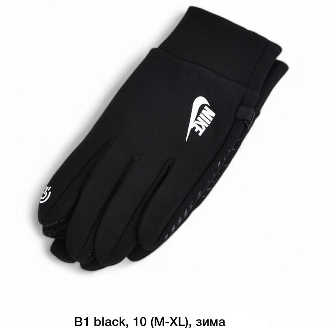 Чорні підліткові рукавички із сенсором "Неопрен" Розмір: M-XL (24602), фото 1