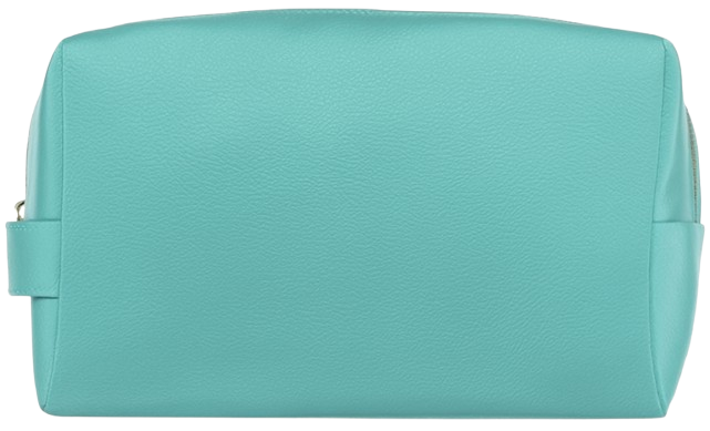 Жіноча косметичка з еко-шкіри, бірюзова