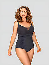 Злитий купальник Sisianna 3917 чорний 48 50 52 54 56 розмір, фото 2