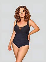 Злитий купальник Sisianna 3917 чорний 48 50 52 54 56 розмір, фото 3