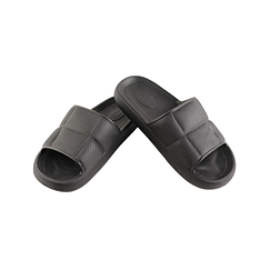 Стильні широкі жіночі шльопанці в чорному кольорі, розмір від 36 до 41