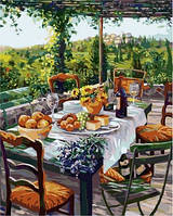 Рисование по номерам DIY Babylon Завтрак с сыром и вином Худ Сьюзан Риос (VP670) 40 х 50 см