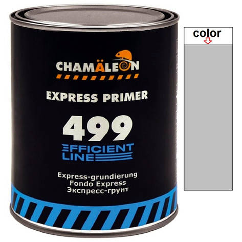 Акриловий експрес-ґрунт без затверджувача сірий Chameleon 499 4:1 1л, фото 1