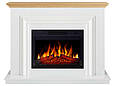 Камінокомплект ArtiFlame Marbelya AF23S білий з обігрівом і звуком горіння вогню, фото 2