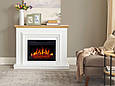 Камінокомплект ArtiFlame Marbelya AF23S білий з обігрівом і звуком горіння вогню, фото 7