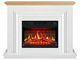Камінокомплект ArtiFlame Marbelya AF23BS білий з обігрівом і звуком горіння вогню, фото 2