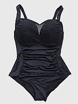 Злитий купальник Sisianna 3917 чорний 48 50 52 54 56 розмір, фото 5