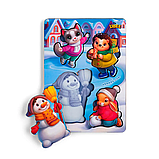 Пазли-вкладки дерев'яні Новорічні в асортименті, фото 3